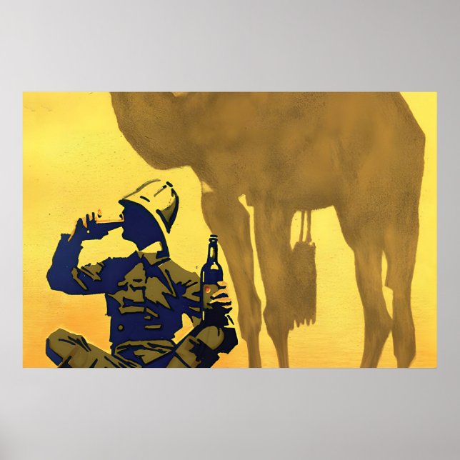 Affiche publicitaire pour la bière allemande des a (Devant)