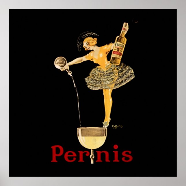 Affiche publicitaire pour le vin Pernis de Leonett (Devant)