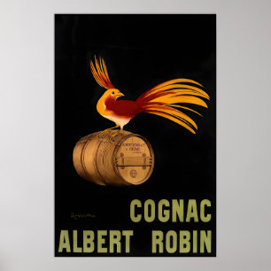 Affiche publicitaire vintage Cognac Albert Robin p