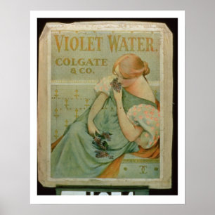 Affiche publicitaire 'Violet Water', par Colgate &