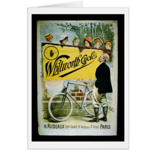 Affiche publicitaire 'Whitworth Cycles', Paris (co