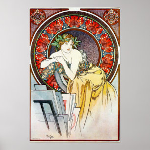 Affiche Publicité Art Nouveau vintage pour le Salon des Ce