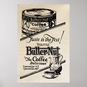 Affiche Publicité au café Vintage en 1925