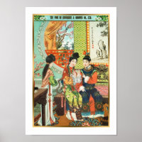 Publicité chinoise vintage Style antique