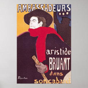 Affiche Publicité d'affiche Aristide Bruant
