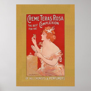 Affiche Publicité de beauté vintage