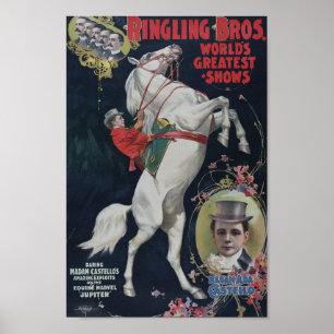 Affiche Publicité de cirque Vintage