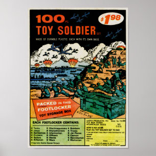Affiche Publicité de commande par la poste de soldats Vint