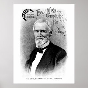 Affiche Publicité de cru de Jefferson Davis