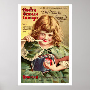 Affiche Publicité de dentifrice de l'époque victorienne vi