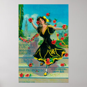 Affiche Publicité de festival de Portola (danseur)