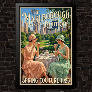 Affiche Publicité de mode vintage des années 1920