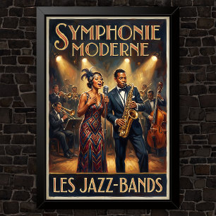 Affiche Publicité de mode vintage des années 1920