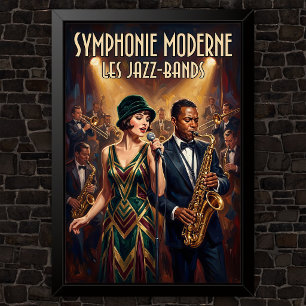 Affiche Publicité de mode vintage des années 1920
