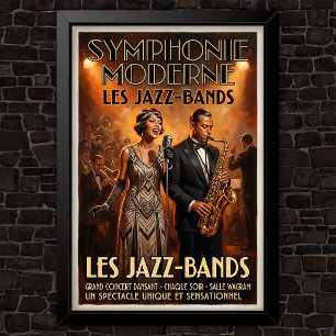 Affiche Publicité de mode vintage des années 1920