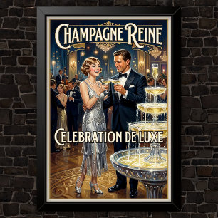 Affiche Publicité de mode vintage des années 1920