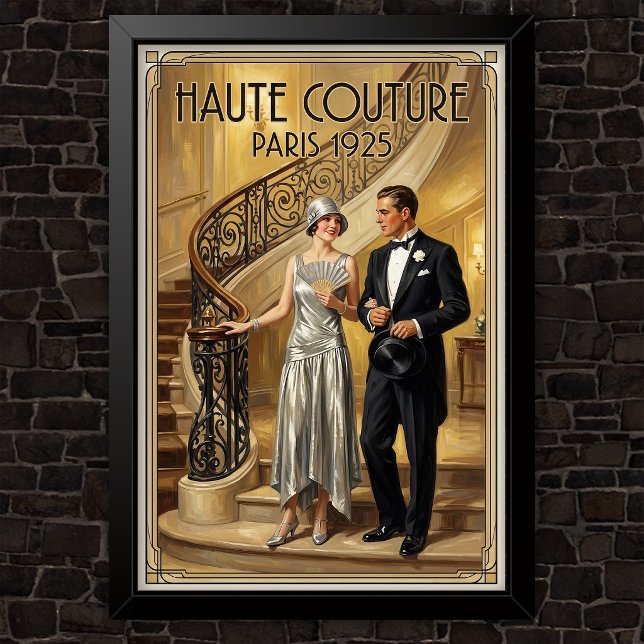 Affiche Publicité de mode vintage des années 1920 (Créateur téléchargé)