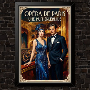 Affiche Publicité de mode vintage des années 1920