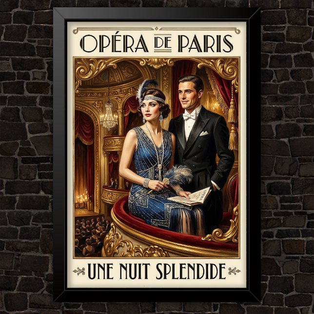 Affiche Publicité de mode vintage des années 1920 (Créateur téléchargé)
