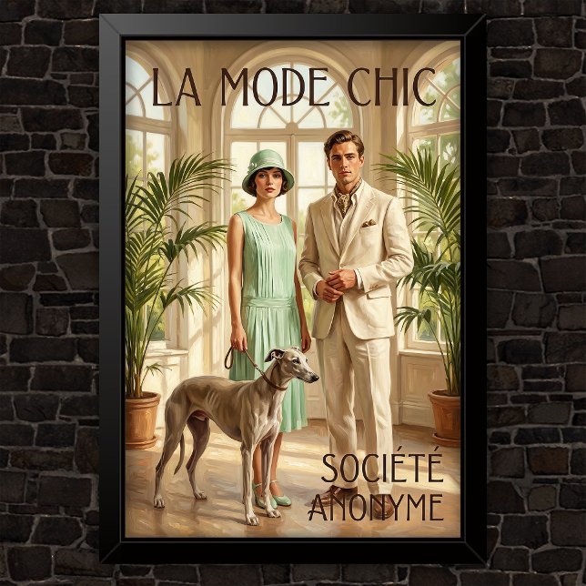 Affiche Publicité de mode vintage des années 1920 (Créateur téléchargé)