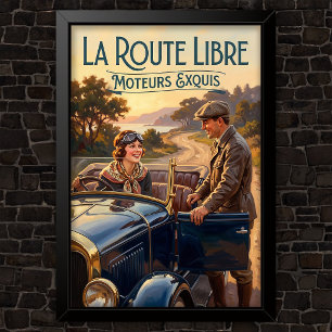 Affiche Publicité de mode vintage des années 1920