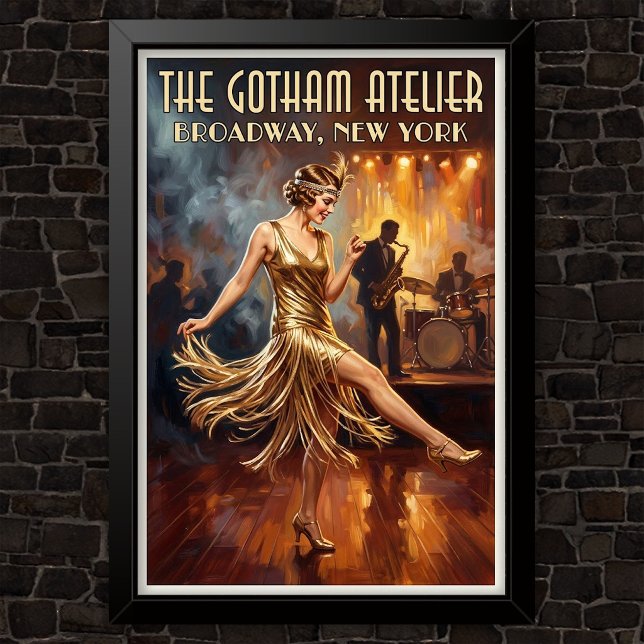 Affiche Publicité de mode vintage des années 1920 (Créateur téléchargé)