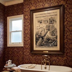 Affiche Publicité de parfum charmante de l'ère victorienne