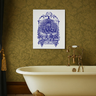 Affiche Publicité de parfum floral de l'ère victorienne vi