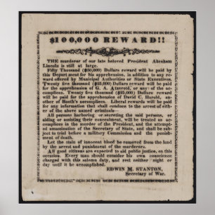 Affiche Publicité de récompense