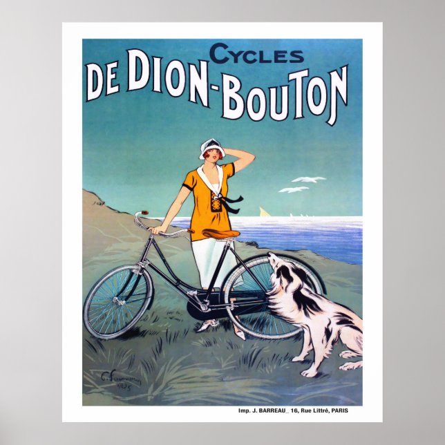 Affiche Publicité de vélo français de 1925 (Devant)