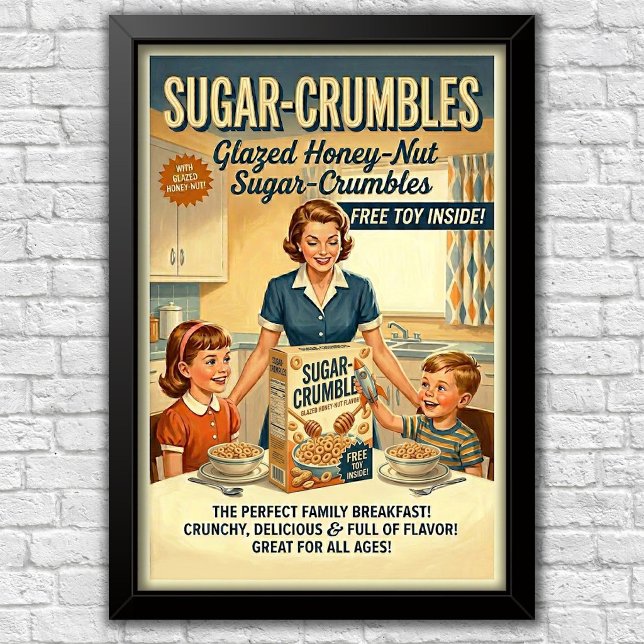 Affiche Publicité emblématique des années 1960 (Créateur téléchargé)