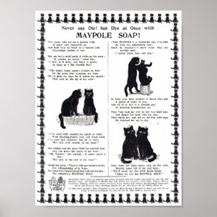 Affiche Publicité Maypole Soap, Louis Wain
