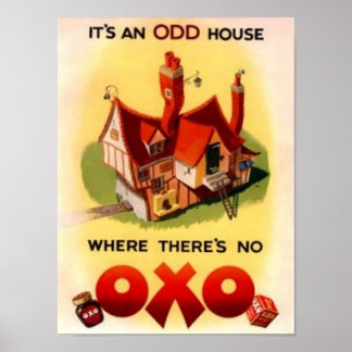 Affiche Publicité OXO vintage - C'est et maison de rêve où