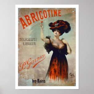 Affiche Publicité par affichage "Abricotine", fait par P.