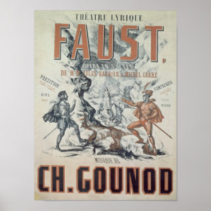 Affiche Publicité par affichage 'Faust