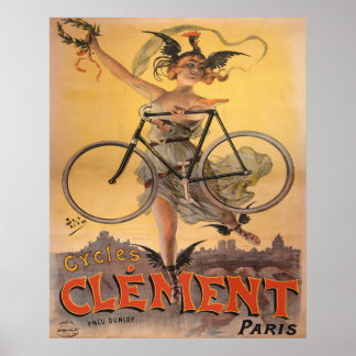 Affiche Publicité pour bicyclette française 1898