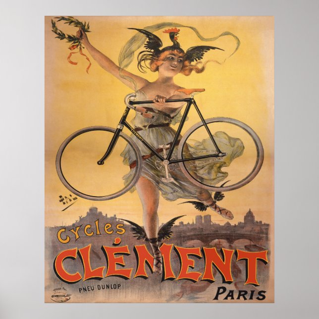 Affiche Publicité pour bicyclette française 1898 (Devant)