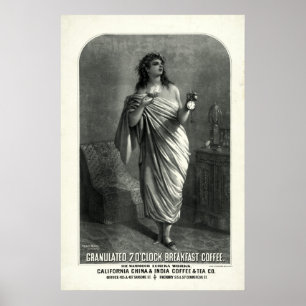 Affiche Publicité pour café de 1896