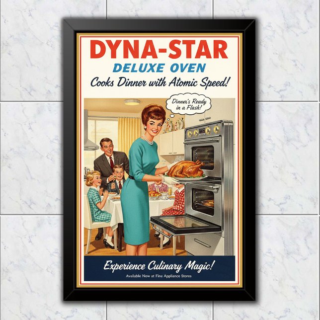 Affiche Publicité pour four Dyna-Star Vintage 1960 (Créateur téléchargé)