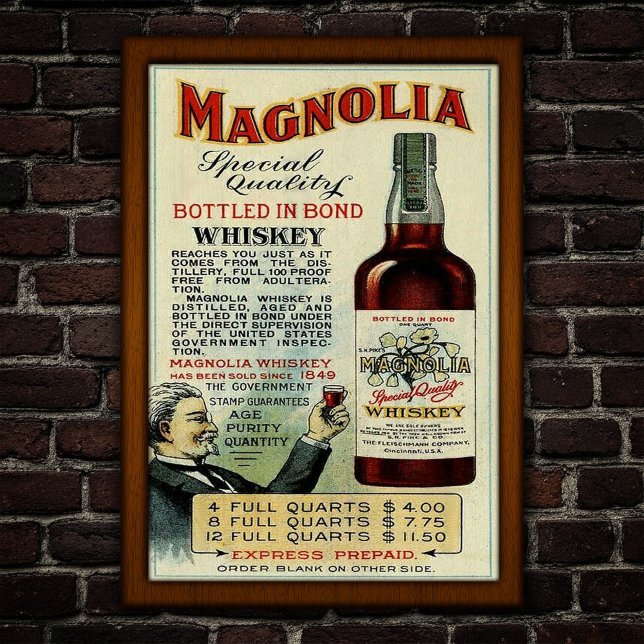 Affiche Publicité pour le Whiskey Vintage (Créateur téléchargé)