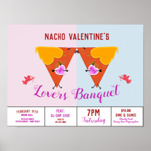 Affiche Publicité pour l'événement de la Saint-Valentin de