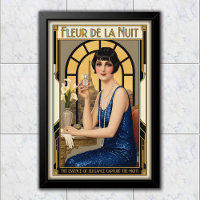 Publicité pour parfum Fleur de la Nuit vintage 192