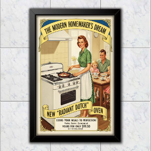 Affiche Publicité pour une Cocotte en fonte radiant hollan