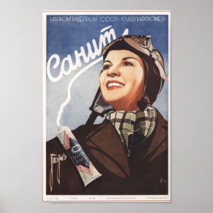 Affiche Publicité soviétique vintage