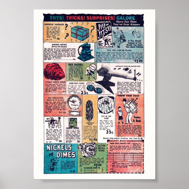 Affiche Publicité vintage (Devant)