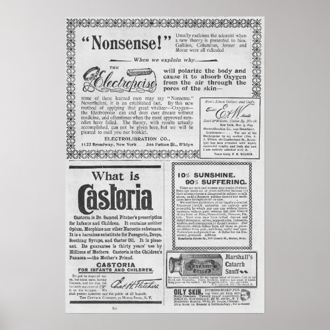 Affiche Publicité vintage (Devant)