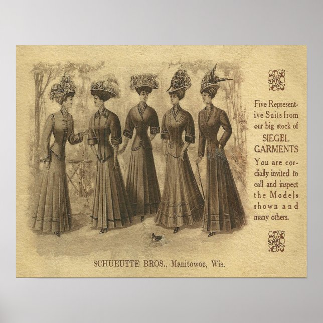 Affiche Publicité vintage (Devant)