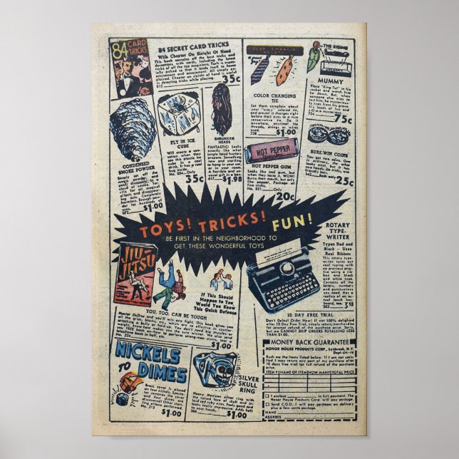Affiche Publicité vintage (Devant)
