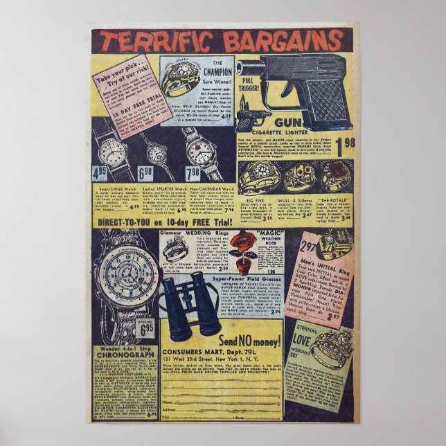 Affiche Publicité vintage (Devant)