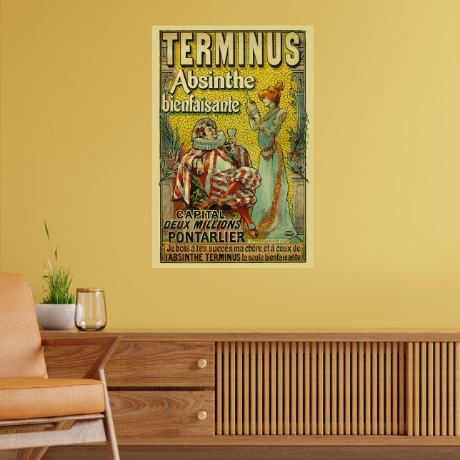 Affiche Publicité vintage Absinthe Art nouveau de l'ère vi (Salon 2)